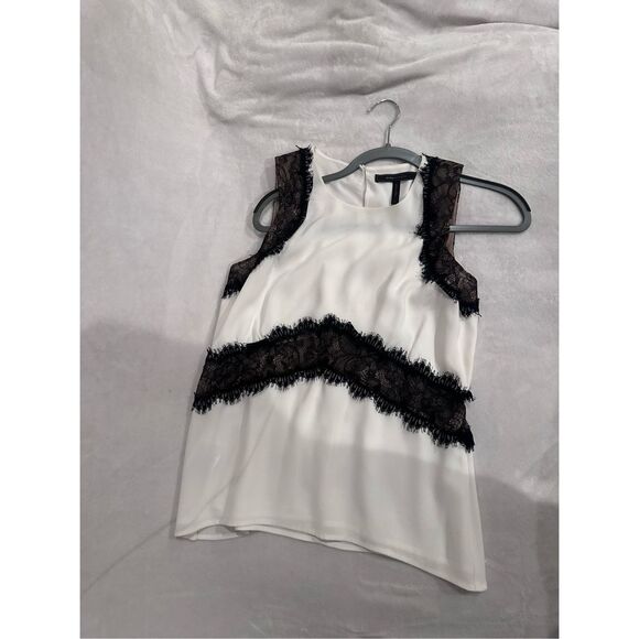 BCBG SIZE S blouse black and white - Picture 3 of 5